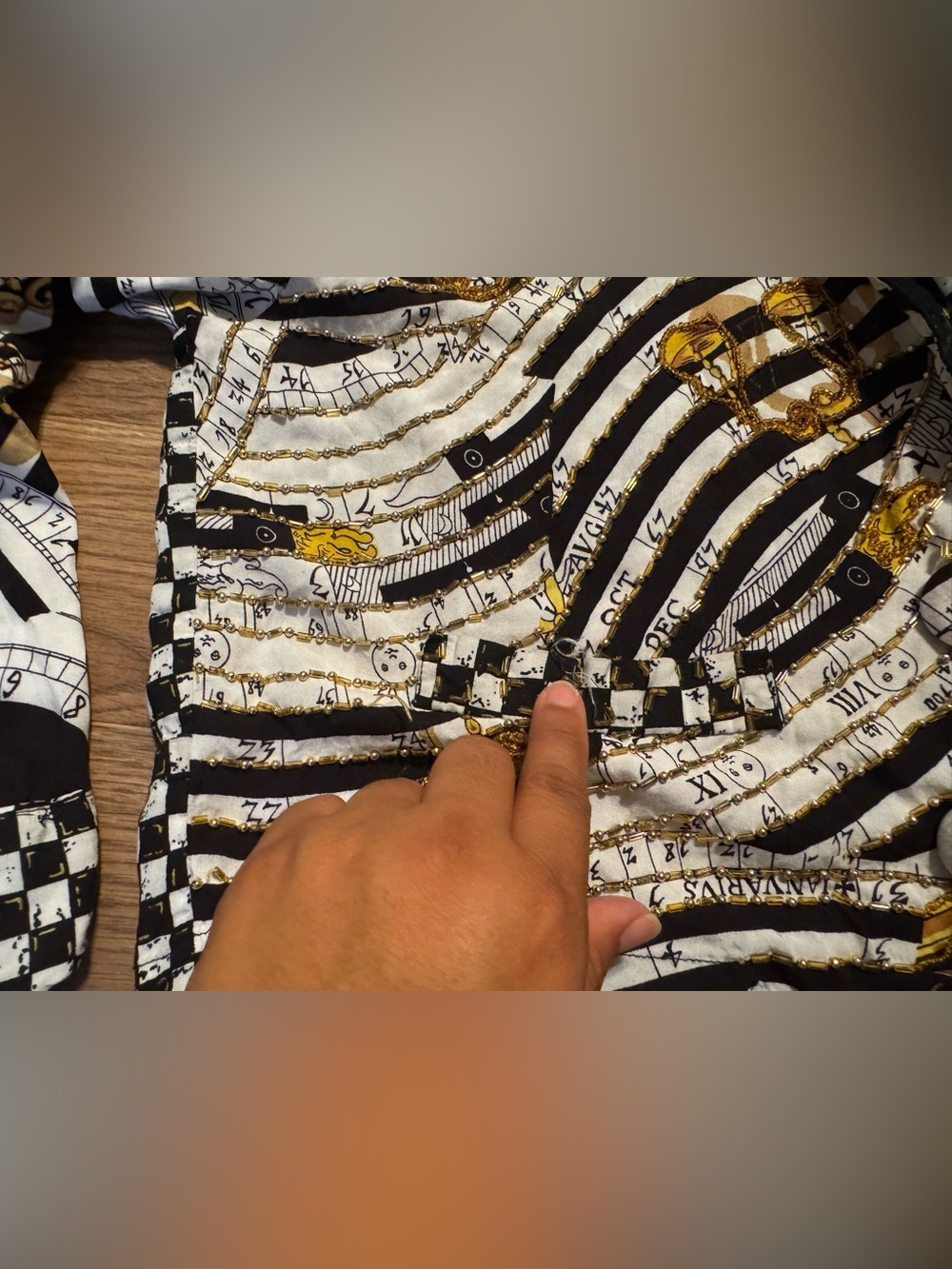 VINTAGE FAITH BEADED JACKET READ DESCRIPTION - Picture 7 of 12